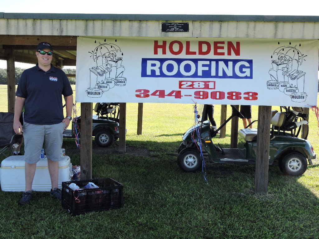 Beverage Shack and beverage cart sponsored by Holden Roofing - Cody Joyce